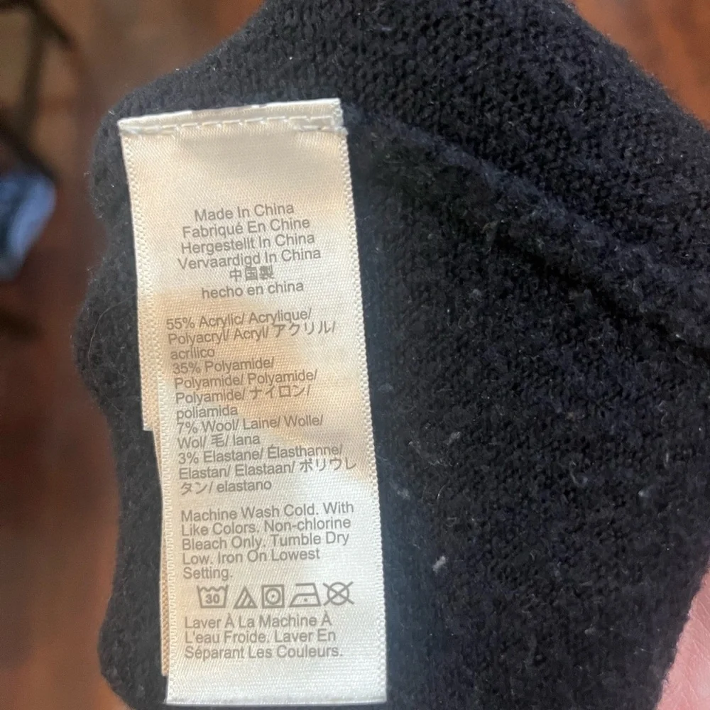 L.L. Bean Black Fleece Quarter-Zip Pullover